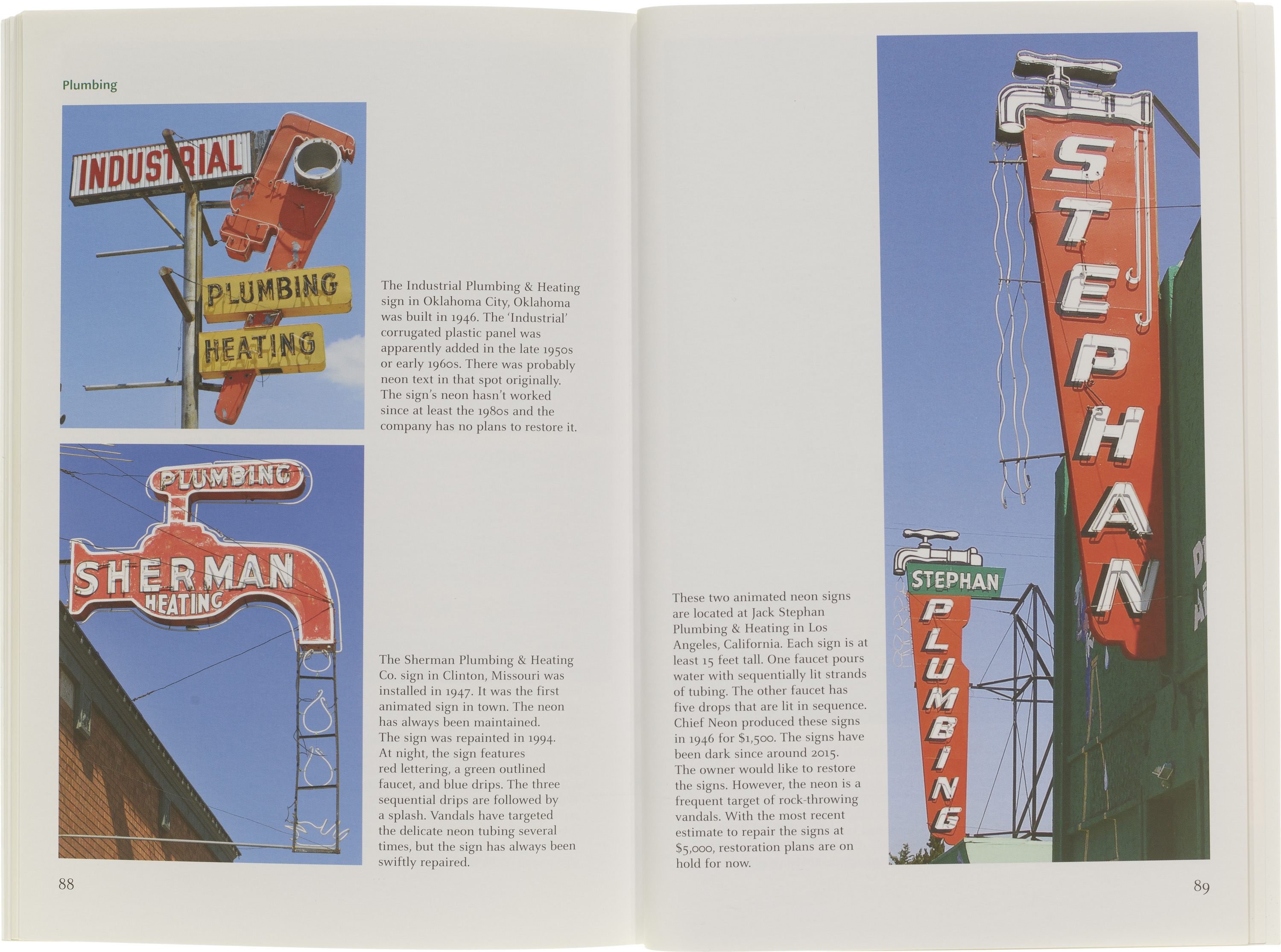 Debra Jane Seltzer, Inside page of Vintage Signs of America, Amberley Publishing, 2018