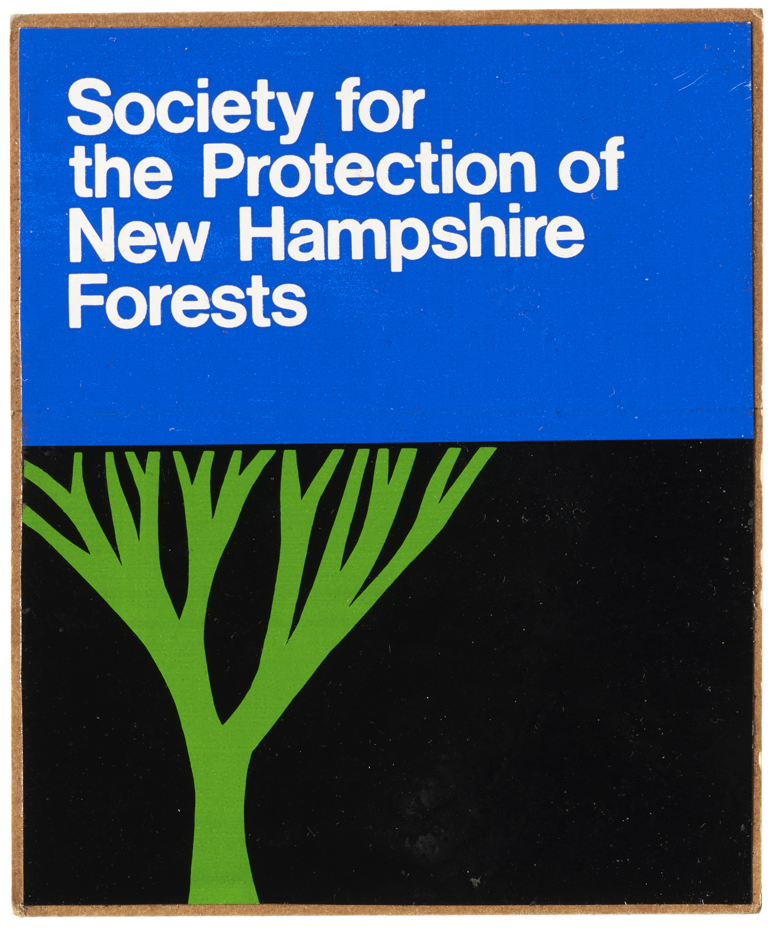 Sticker for the Society for the Protection of New Hampshire Forests, United States, ca. 1970
