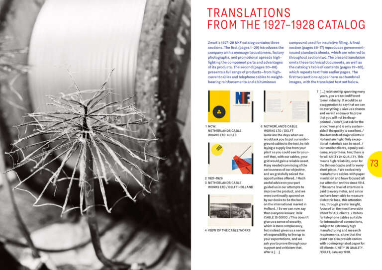 NKF Piet Zwart’s AvantGarde Catalog for Standard Cables, 19271928