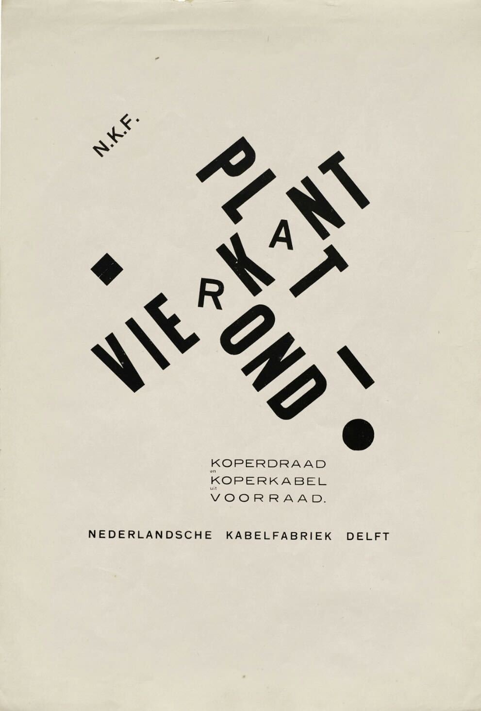 Full-page advertisement for NKF, 1926