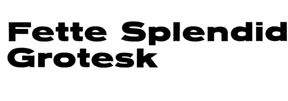 Fette Splendid-Grotesk