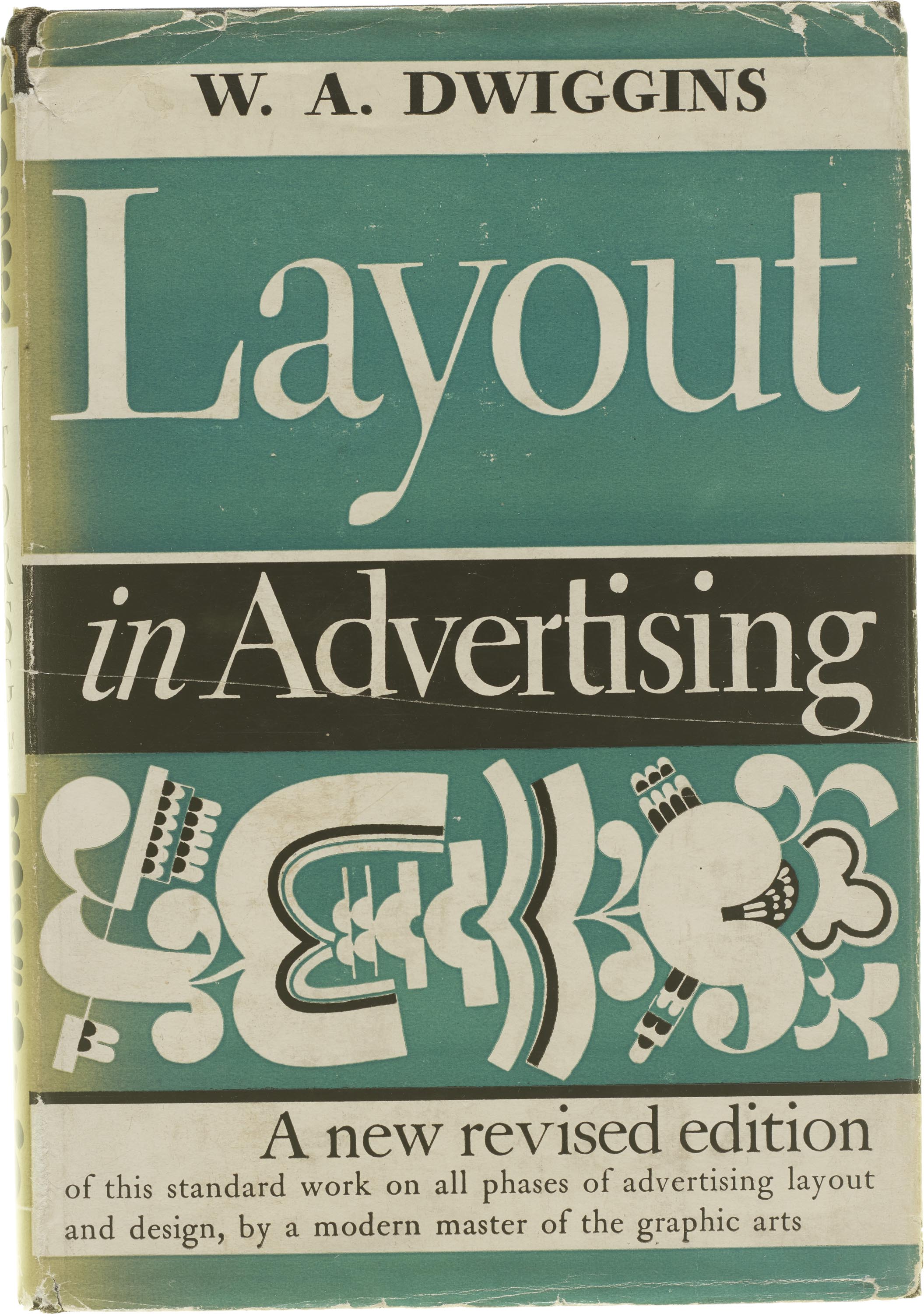 विलियम एडिसन ड्विगिन्स की किताब लेआउट इन एडवरटाइज़िंग का कवर।