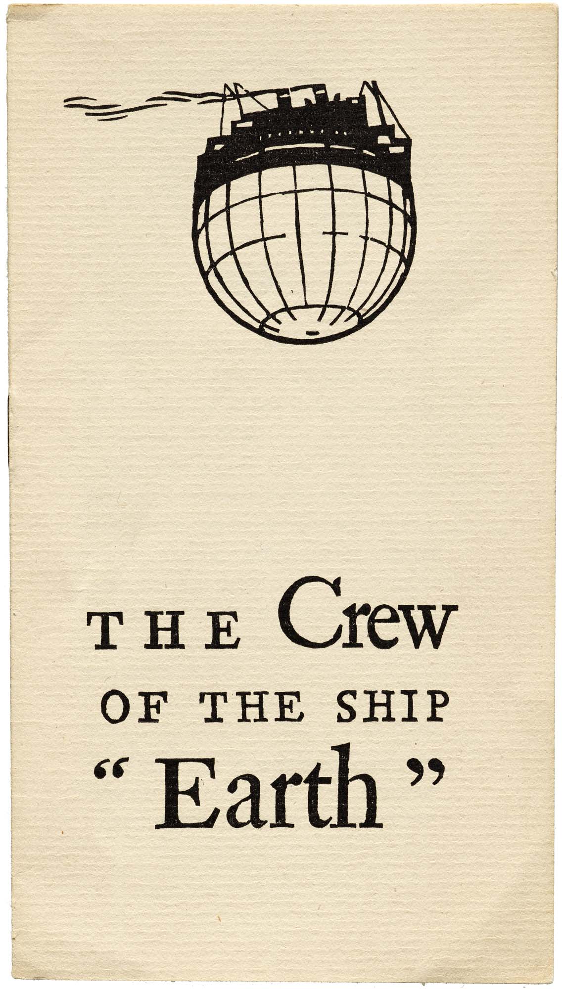 W. A. Dwiggins, Good Ship Earth, Typophiles, NY, 1943 - cover