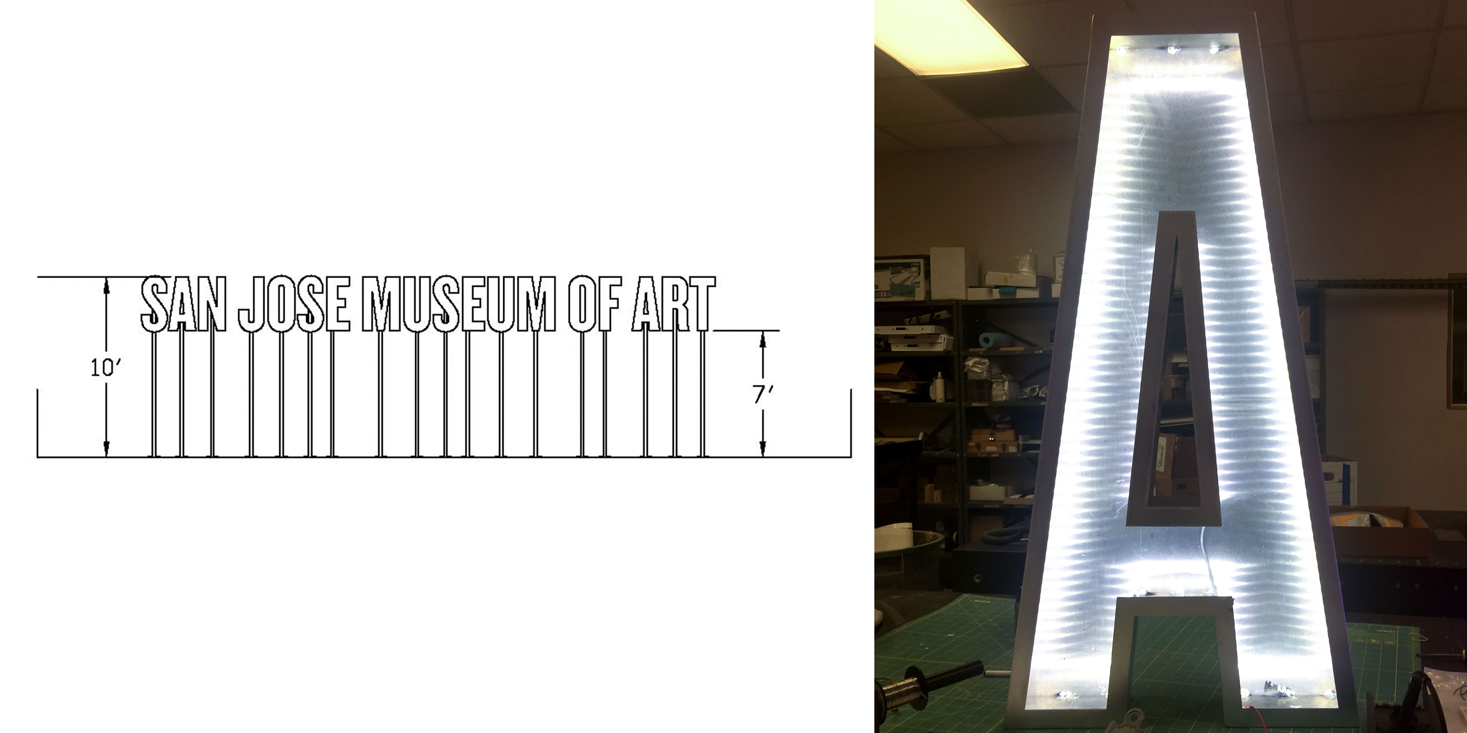 Jennifer Morla, signage for San Jose Museum of Art, currently in production.