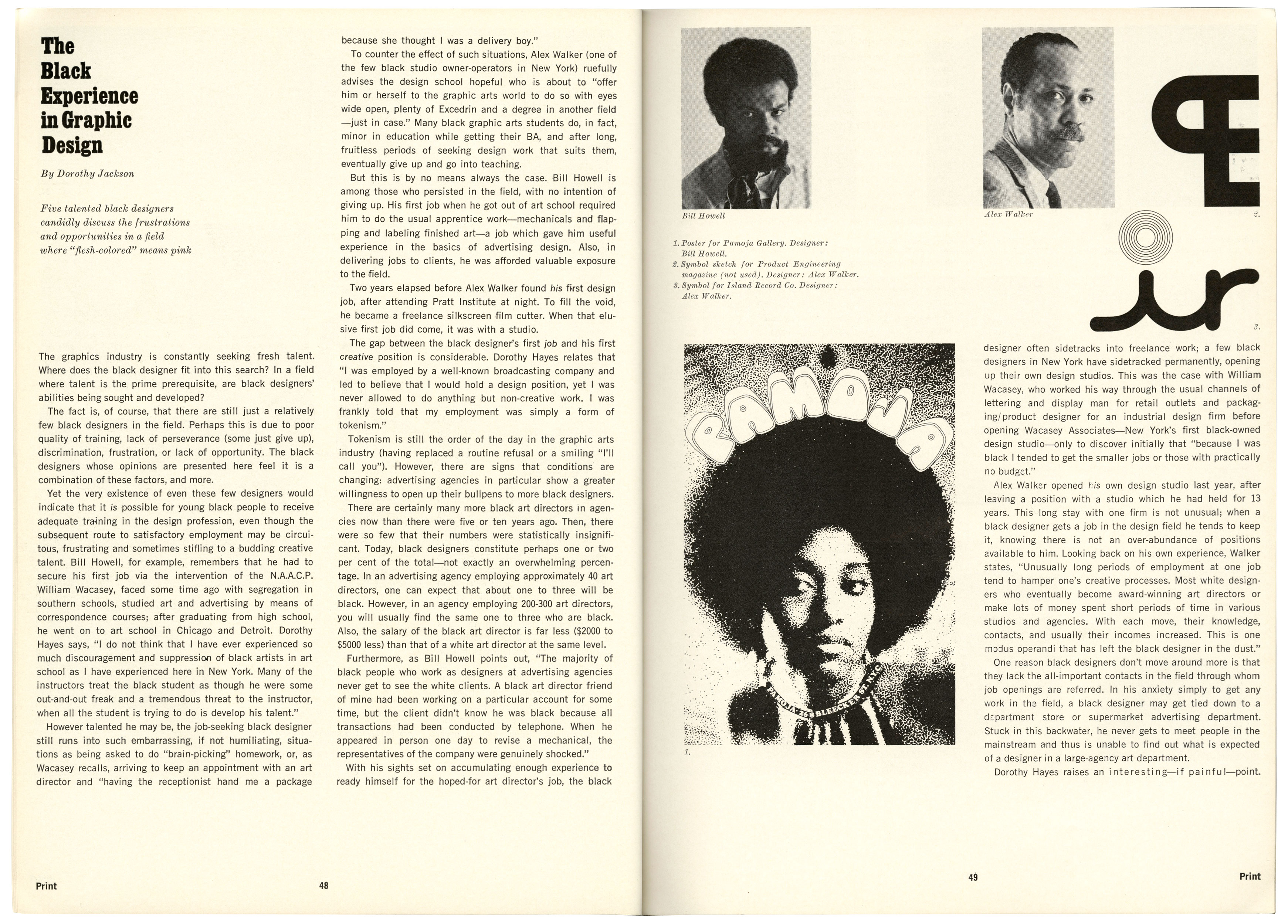 Print, The Black Experience in Graphic Design, 1968.