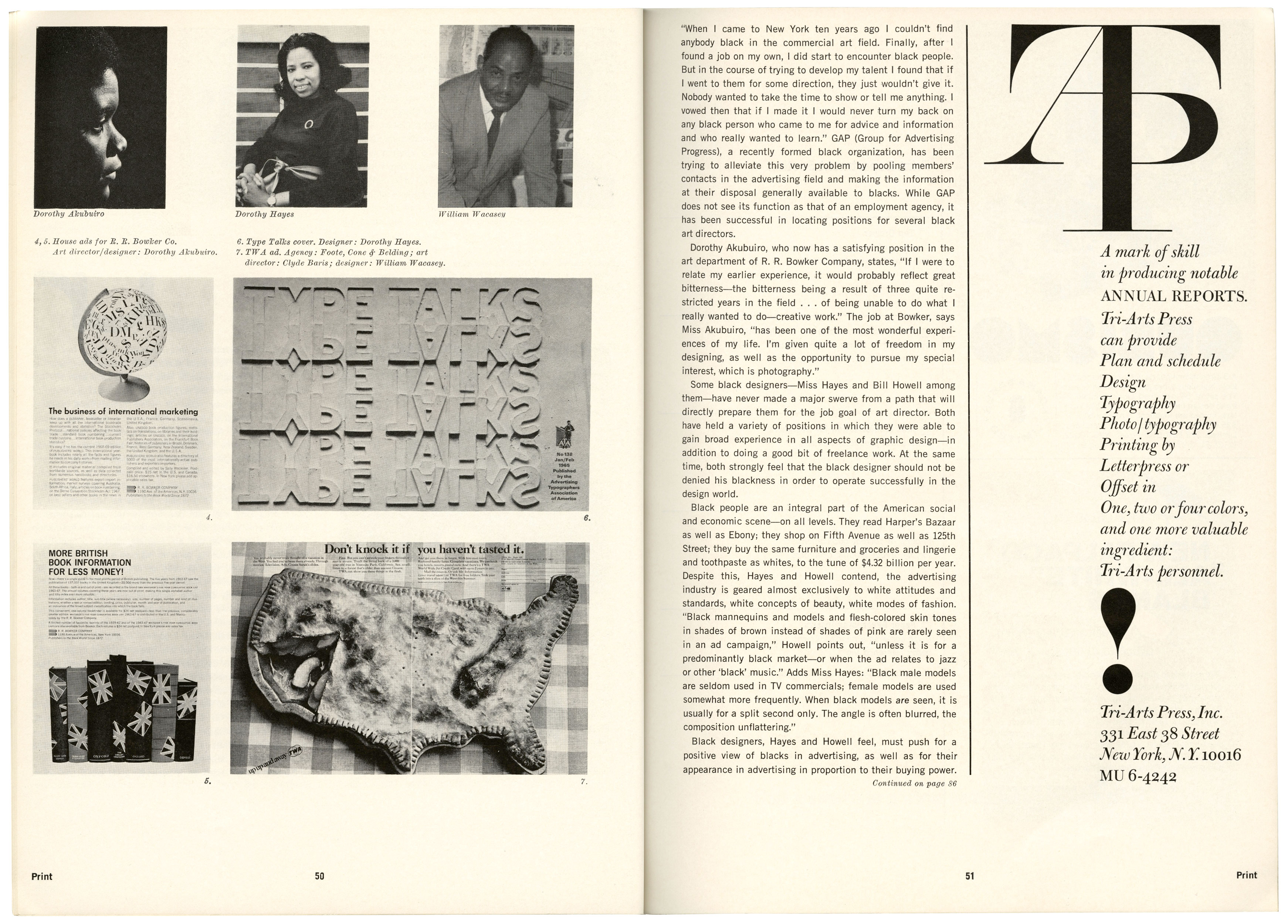 Print, The Black Experience in Graphic Design, 1968.