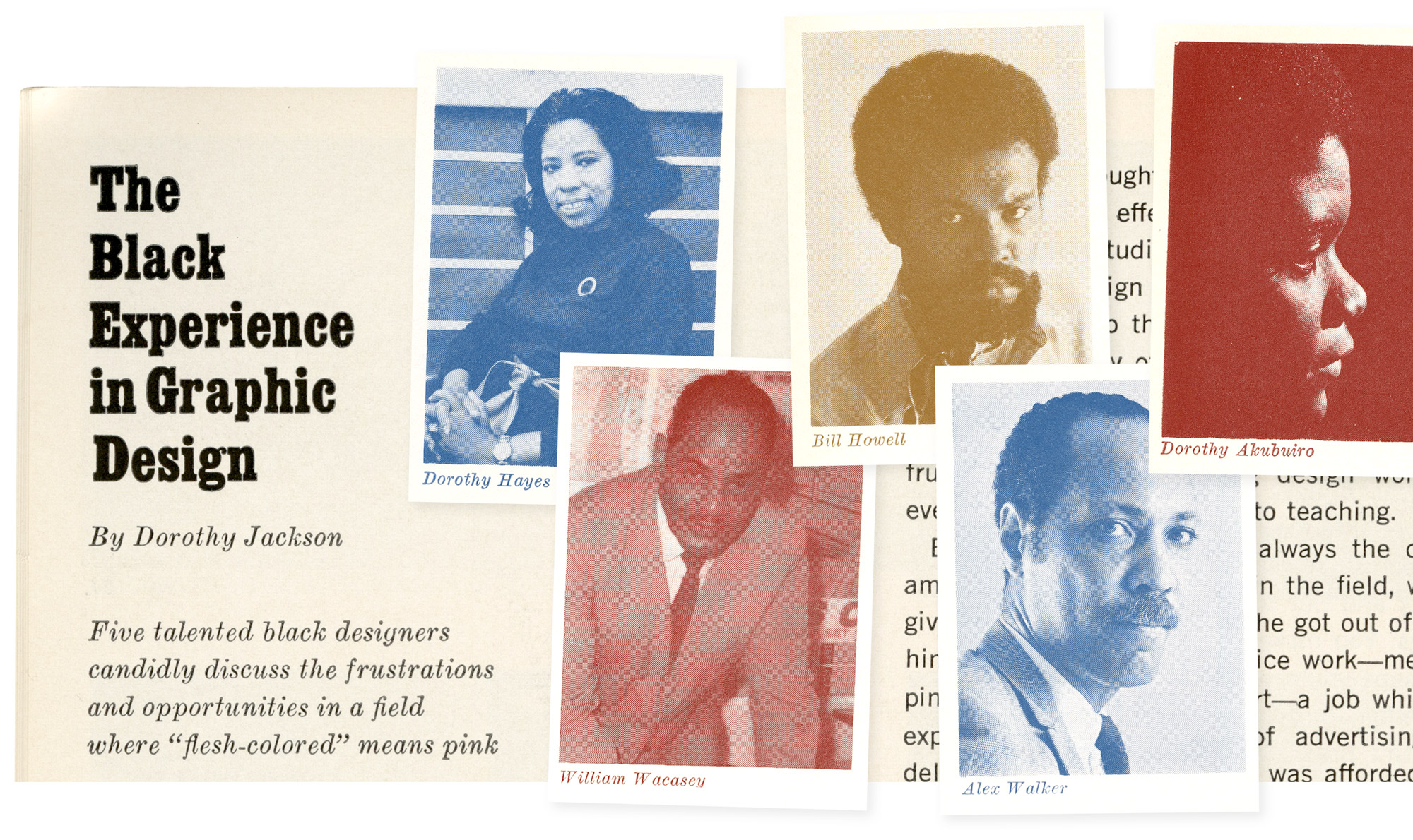 Portraits of Dorothy Akubuiro, Bill Howell, Dorothy Hayes, William Wacasey, Alex Walker