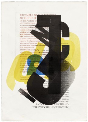 Jack Stauffacher, untitled make-ready sheet, date unknown. Private collection.