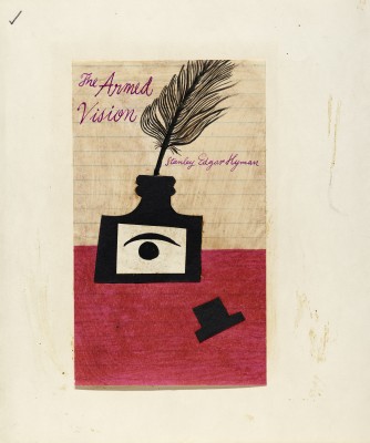 The Armed Vision,  book cover study, paper collage, 1956.