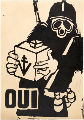 Atelier Populaire poster: Oui (Yes)