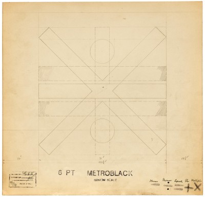 Metroblack mathematical symbols, 6 pt., 1934
