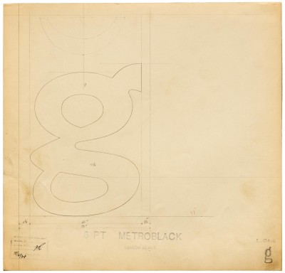 Metroblack ‘g’ 6 pt., 1934
