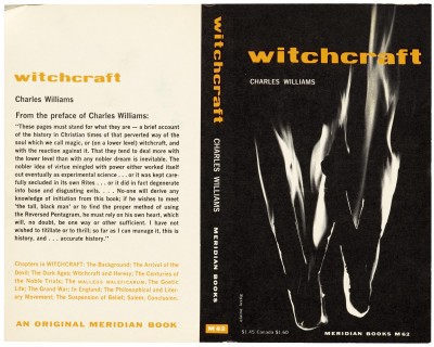 Elaine Lustig Cohen, paperback cover for Witchcraft, Meridian Books, New York, 1958.
