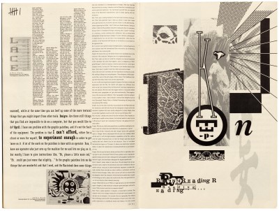 Pages 6–7, Emigre #11, Berkeley, Emigre Graphics, 1989.