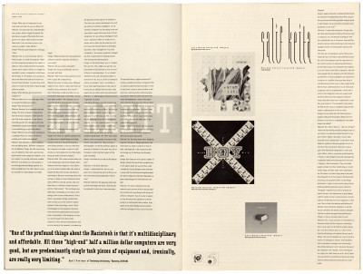 Pages 24–25, Emigre #11, Berkeley, Emigre Graphics, 1989.