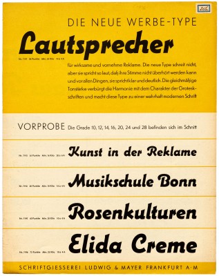 Lautsprecher specimen, Ludwig & Mayer, Frankfurt am Main, ca. 1932