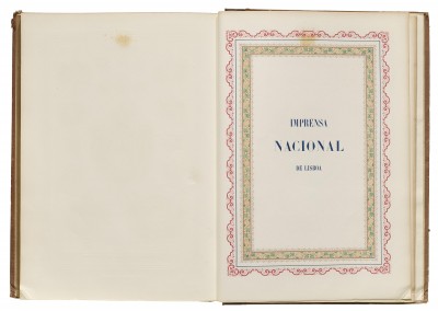Imprensa Nacional / National Printing Office, 1858.