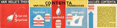 Jacob Jongert, Van Nelle's tea advertisement, Rotterdam, ca. 1930. 
