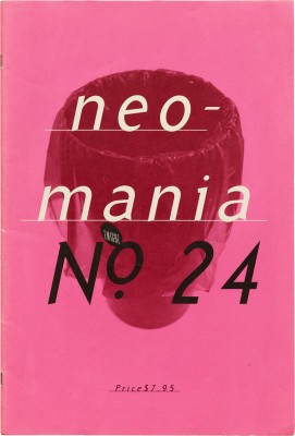 Cover of Emigre #24: Neomania, 1992.