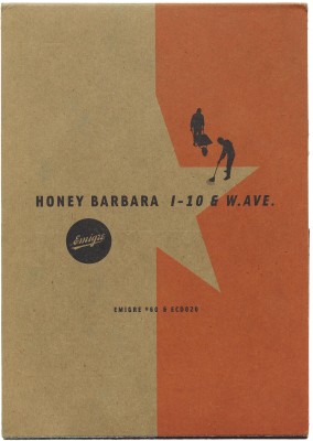 Cover of Emigre #60: Honey Barbara: 1-10 & W.AVE (ECD020), 2001.