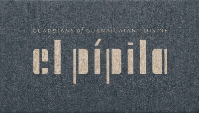 Mark Fox and Angie Wang / Design is Play, business card  for El Pípila, 2018. 