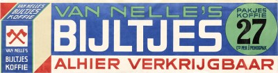 Jacob Jongert, Van Nelle's Bijltjes coffee banner, Rotterdam, ca. 1930.