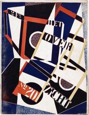 Het Overzicht 20, 1924. Cover design by Carel Willink.
