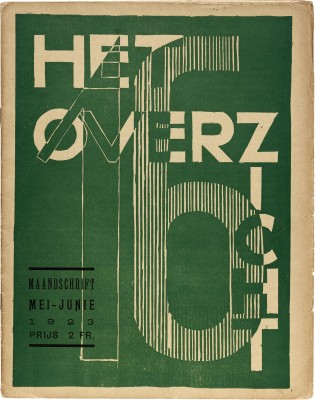 Het Overzicht 16, 1923. Cover design by Laszlo Moholy-Nagy.