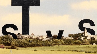 Aaron Marcus, Symbolic Construction postcard, 1971.