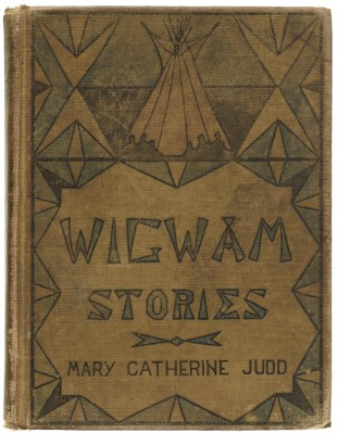 Angel DeCora, alternate cover design for Wigwam Stories, 1906 (first published 1902), Collection of Letterform Archive.