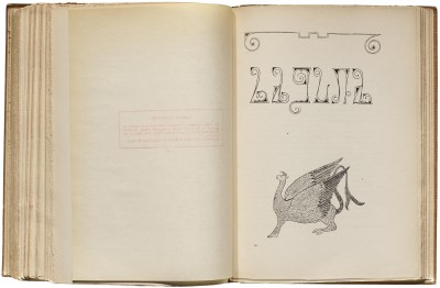 Laguna lettering for The Indians’ Book, 1907. Collection of Letterform Archive.