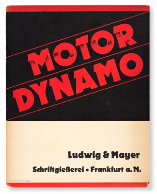 Motor Dynamo specimen book, Ludwig & Meyer, Frankfurt, c. 1930.