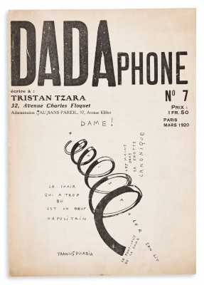 Dadaphone, No. 7, Paris 1920. Edited and published by Tristan Tzara.