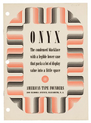 Onyx, ATF, ca. 1938