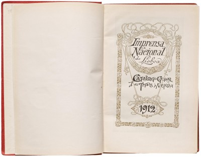 Imprensa Nacional / National Printing Office, 1912.