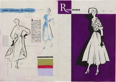 Ludmila Kavalla, Fashion booklet dummy, ca. 1950