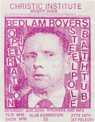Flyer for Bedlam Rovers, 1988.