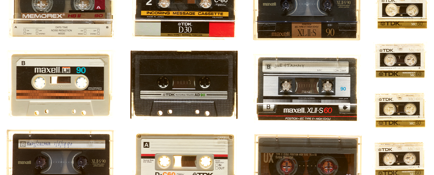 Cassette tapes containing interviews for Emigre magazine, 1988-1998