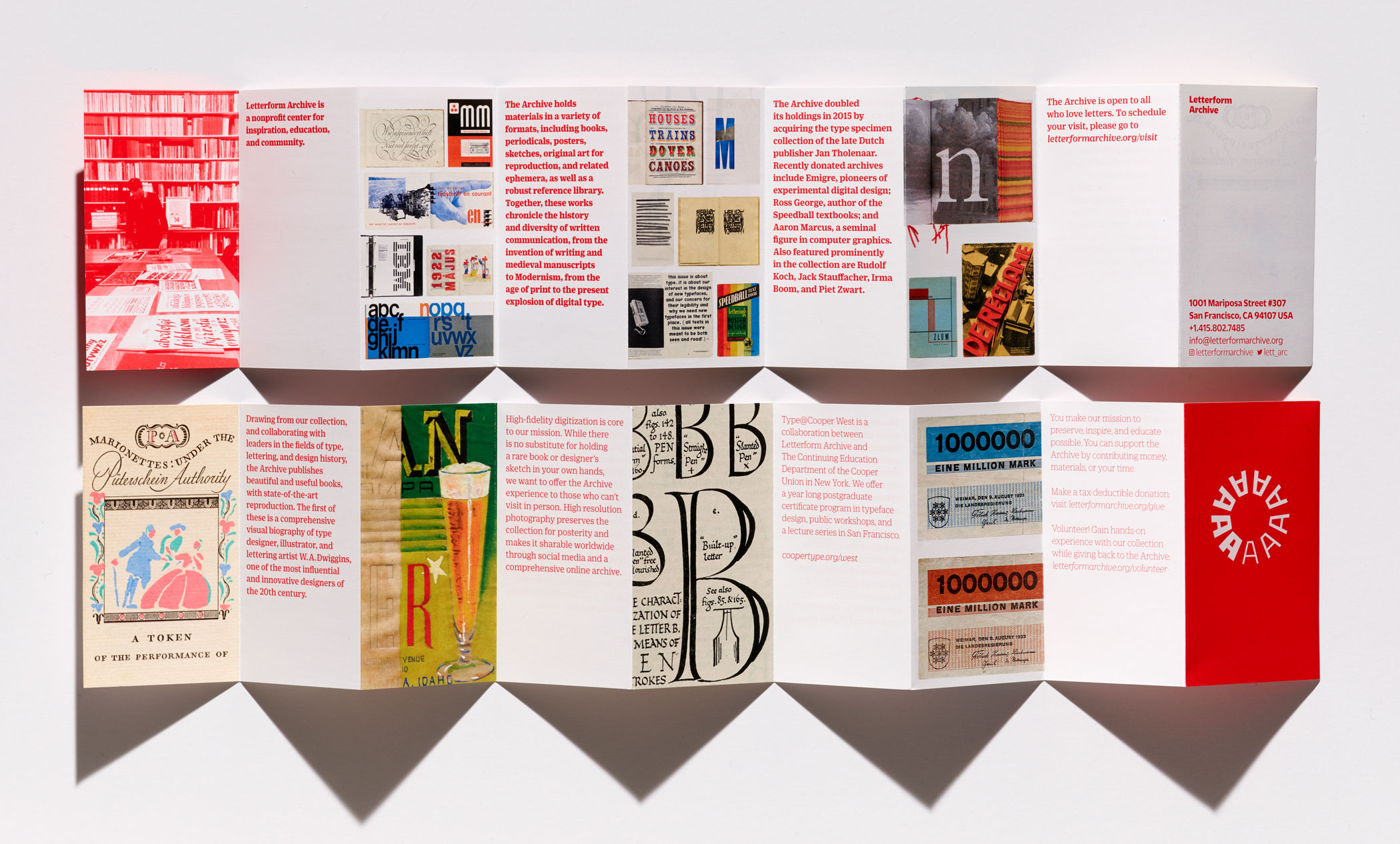 Letterform Archive brochure