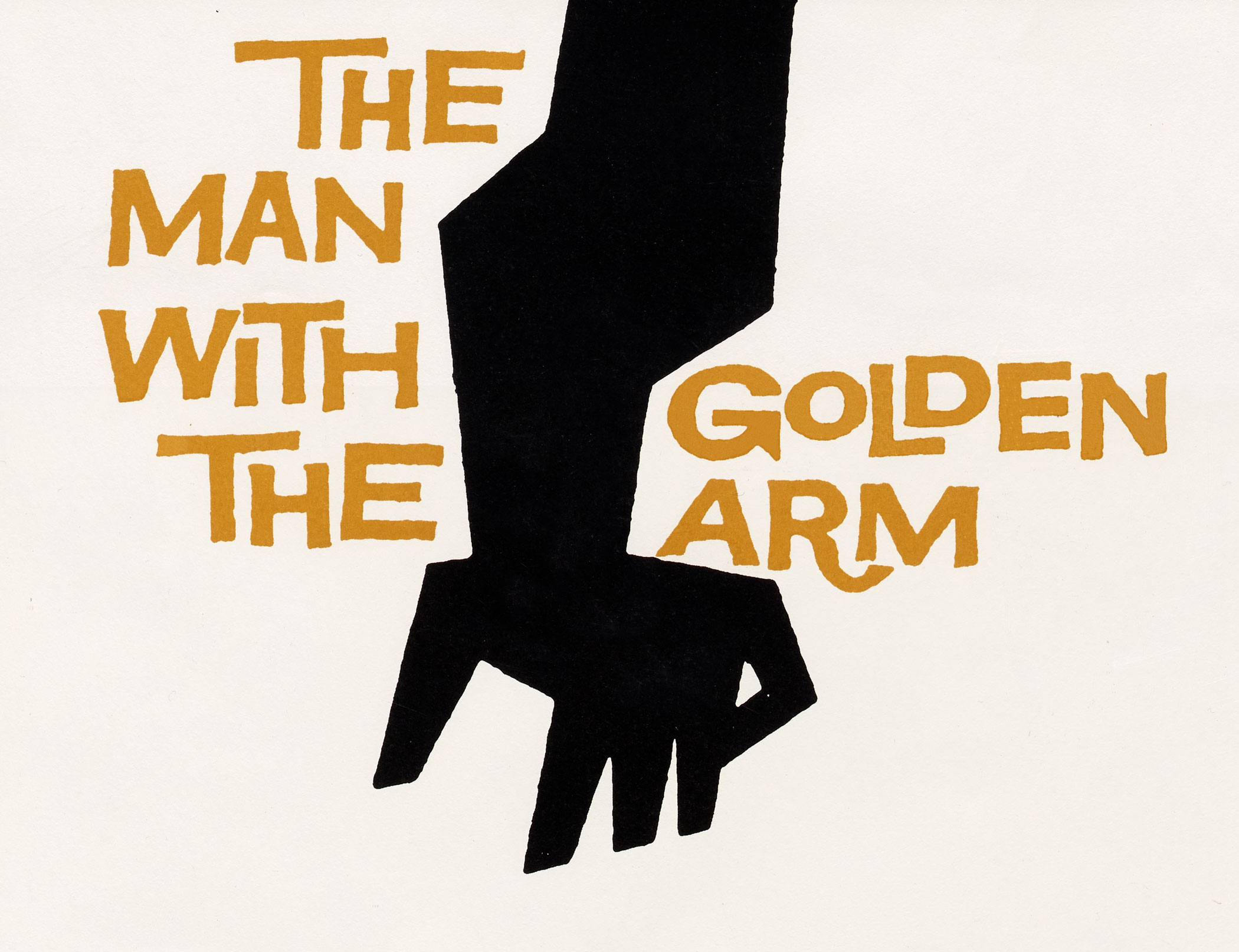 Saul Bass, The Man with the Golden Arm, 1955.